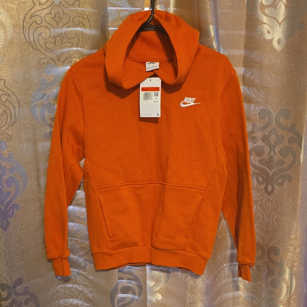 Nike Kids Orange Crewneck Pullover Sweatshirt